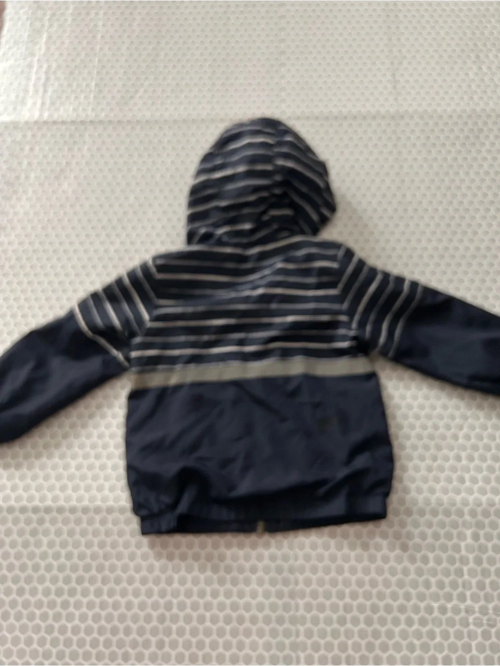 OshKosh B'gosh Navy and White Striped Jacket. Size 3T